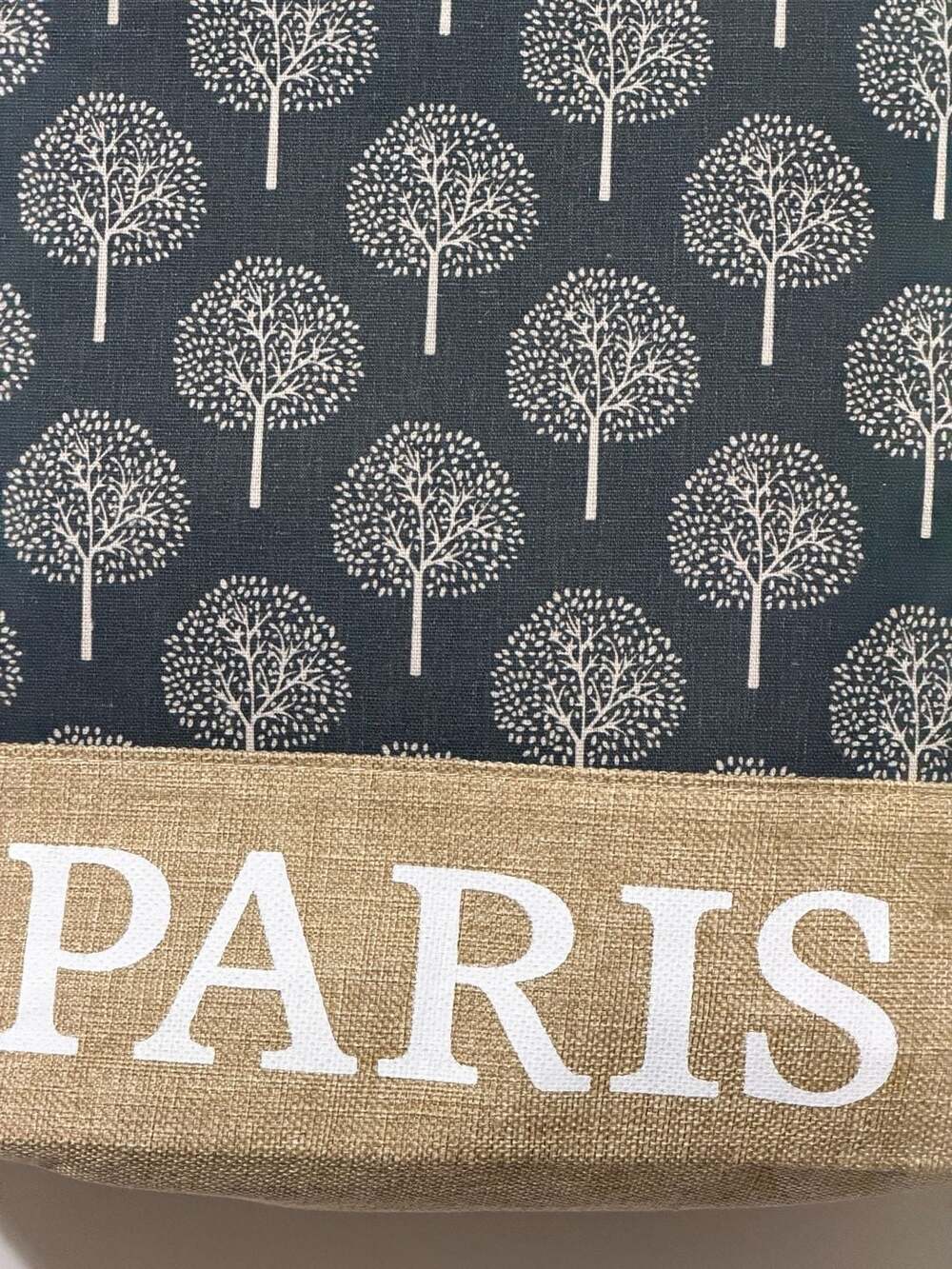 Paris Tree Print Viscose Tote Bag - Picture 2 of 6